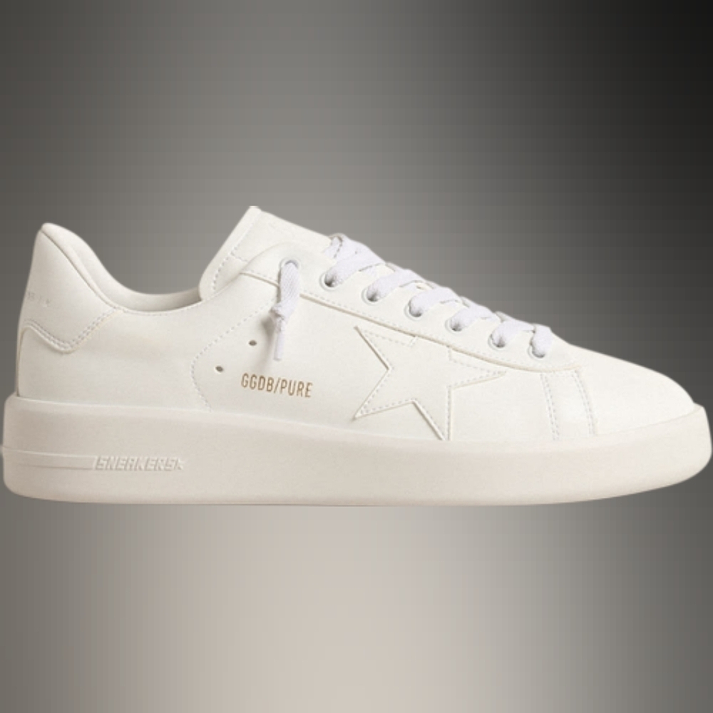 Golden Goose optic white sneakers size 40 BNWB some yellowing of leather
